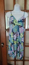 Secret Treasures Floral Spaghetti Strap Nightgown Women's Size Large 12 / 14