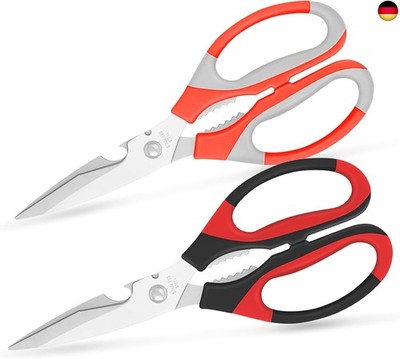 Vutyvve Kitchen Scissors, Stainless Steel Blades, Soft Handle, Multifunctional