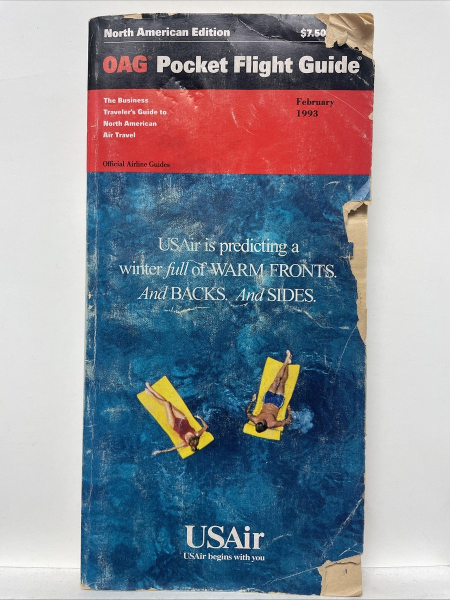 OAG Pocket Flight Guide North American Edition Timetable (February