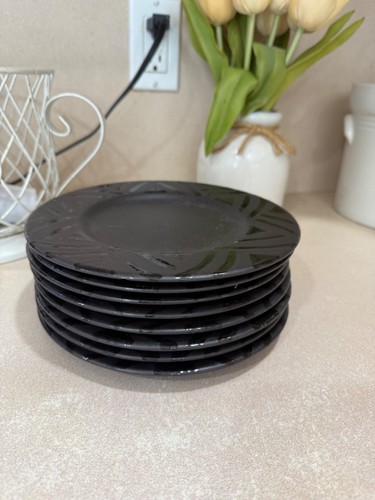 Pfaltzgraff Midnight Sun Salad Dessert Plates Set Of 8 - Picture 2 of 4
