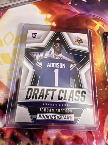 2023 Panini Rookies And Stars Jordan Addison Draft Class Card + UNO Elite 2024 - Picture 1 of 8