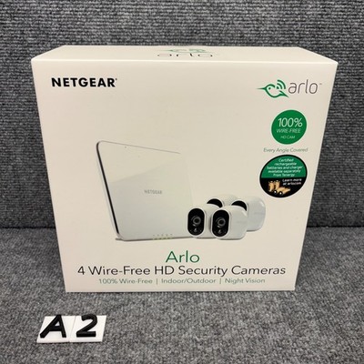 Netgear Arlo 4 wire-free HD Security Cameras VMS3430-100NAS NEW