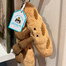 Jellycat Baguette Bread Plush Keychain Cute Bag Charm Amuseables NWT 2026