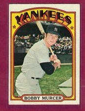 1972 Topps, #699, Bobby Murcer, Yankees, a Crease, VG