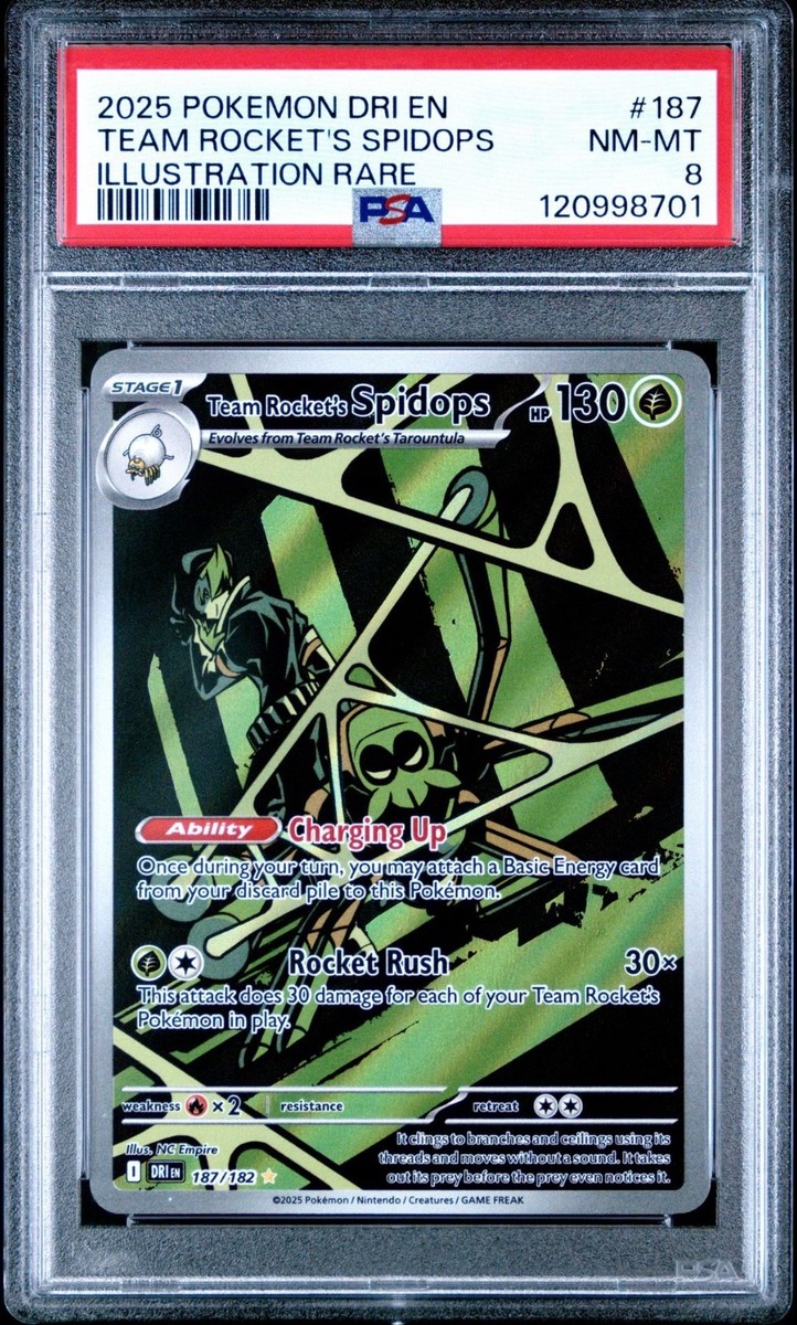 Team Rocket's Spidops 187/182 Sv10: Destined Rivals Holo for sale