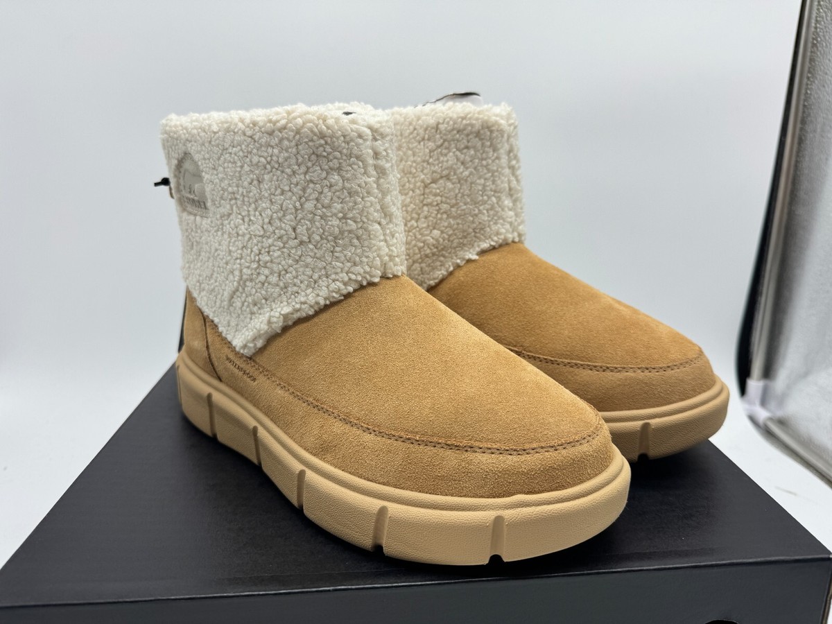 SOREL EXPLORER III SLIP-ON COZY WATERPROOF BOOTIE SUEDE TAWNY SIZE 10