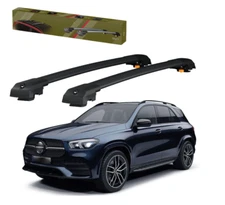 New For MERCEDES GLE 2016-2025 (Black) Roof Racks Cargo Cross Bars Anti-Theft