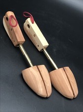 Nordstrom Wooden Shoe Trees Split Toe Hook Heel Cedar Metal Spine