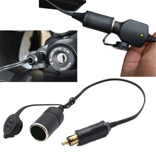 Hella Din Cigarette Lighter Power Adapter Cable For BMW Triumph Tiger Motorcycle