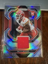 Skyy Moore 2022 Panini Prizm Premier Jersey Relic Rookie RC #PJ-SM Chiefs NM-MT