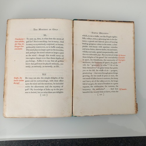 Golf, The Mystery Of Golf 1908 Rare 1st ed By Arnold Haultain No 296 / 440 - Picture 19 of 23