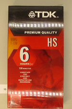 TDK 6 HOURS EP 120 Minute Video Tape-NEW Sealed