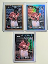 Ariel Castro 2024 Topps Pro Debut Chrome Gold /50 + Blue /150 + Base Refractor
