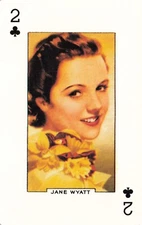 JANE WYATT Star of the Silver Screen Hollywood Single Swap Playing Card