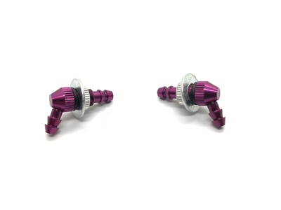Ugello Doppio In Alluminio Per Riempimento Carburante RC - 2 Pezzi - Per Nitro E Glow Fuel