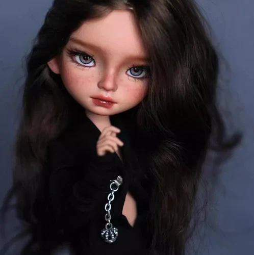 1/6 BJD Doll Handmade Resin Girl Amy Light Tan Color 1-Free Face Make UP+Eyes