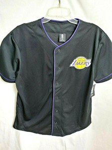 lakers button down jersey