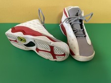 NIKE AIR JORDAN XII/13 RETRO USED TD RED/WHITE/GREY SNEAKERS 414581-126 9C