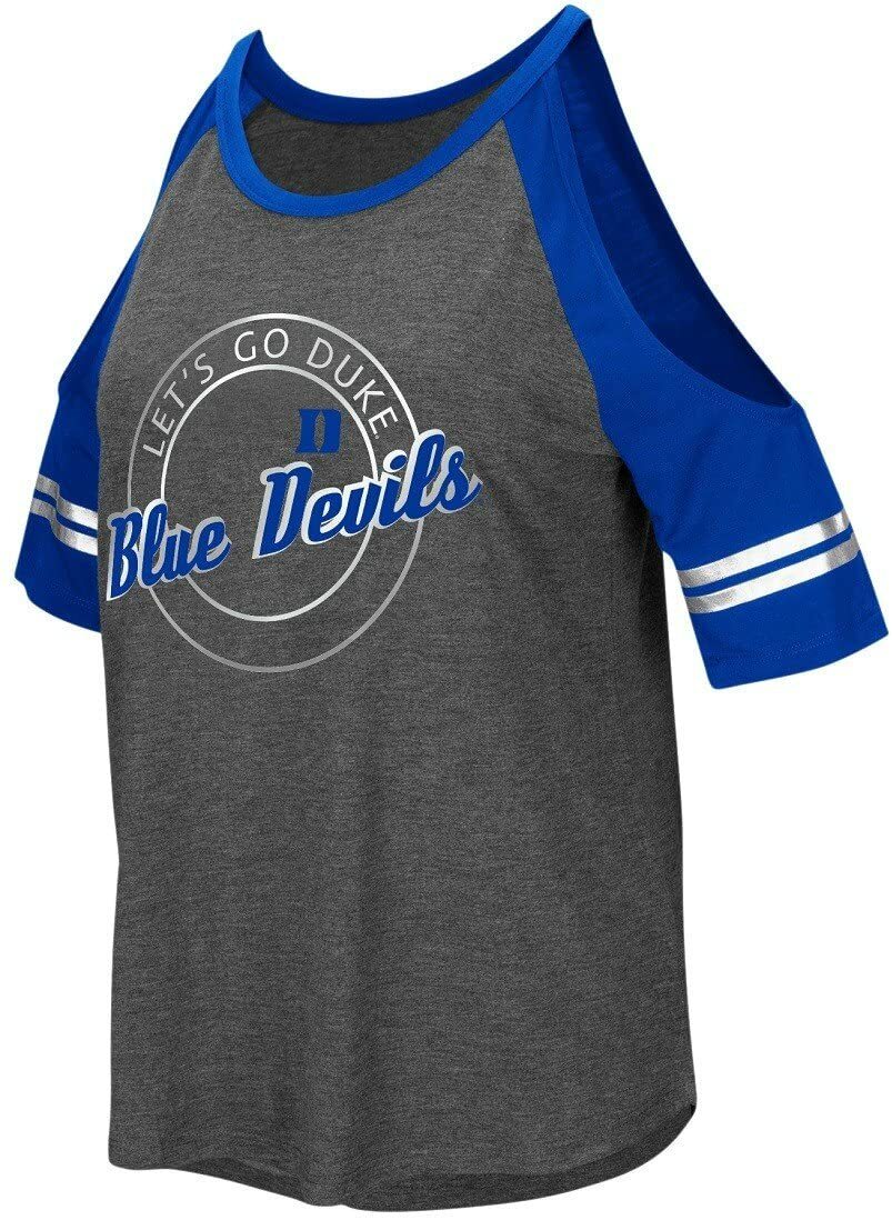 Duke Women's Grey Mae Cold Shoulder T Shirt