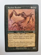 MTG Magic The Gathering Card Faceless Butcher Creature Nightmare Horror Black