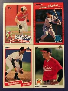 Robin Ventura Rookie Baseball 4-Card Lot-Donruss/Fleer/Topps/Upper Deck | eBay