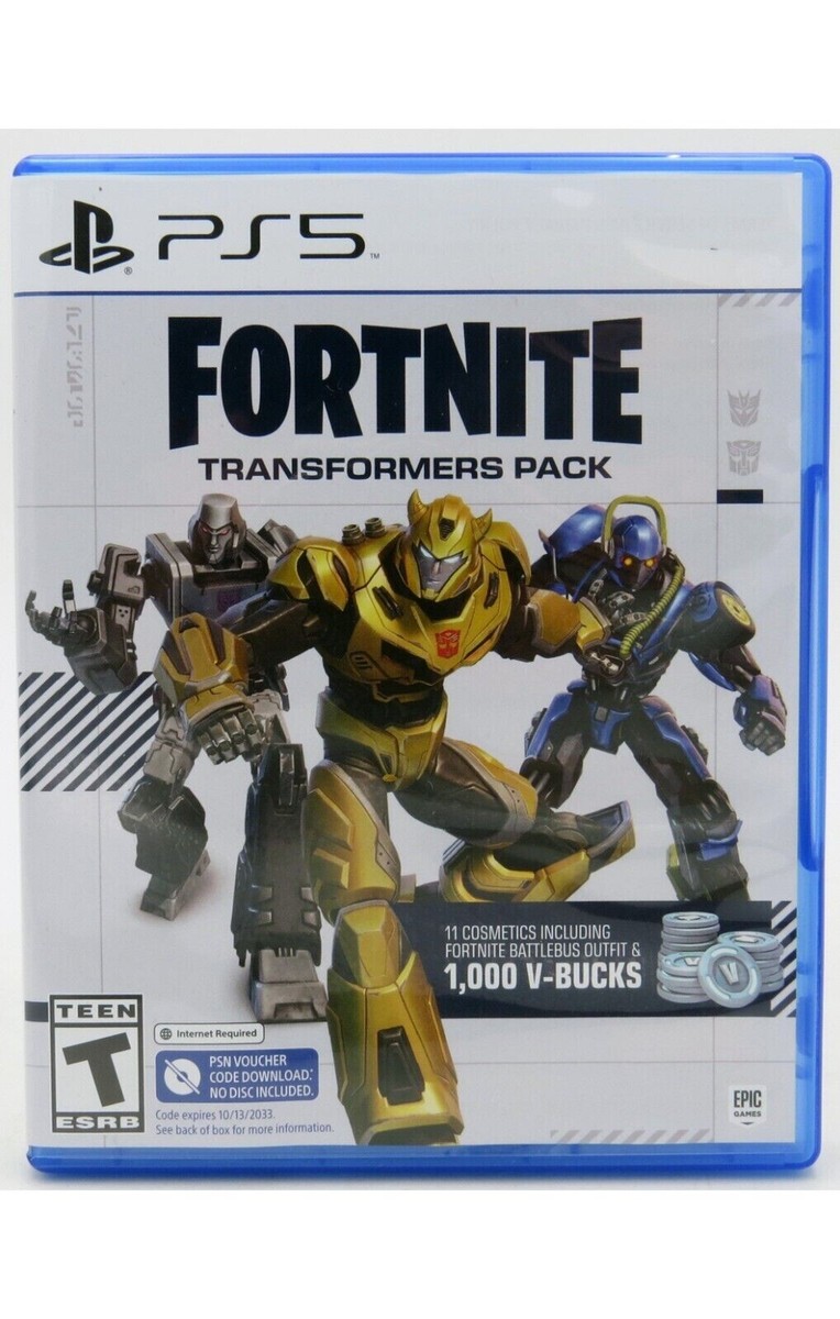 Fortnite Transformers Pack - Sony PlayStation 5 PS5 - NEW DLC V