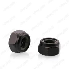 Black 4.8/8.8 Steel DIN985 Nylon Insert Lock Nuts Hex Nylock Nut M2 M3 M4 M5-M20