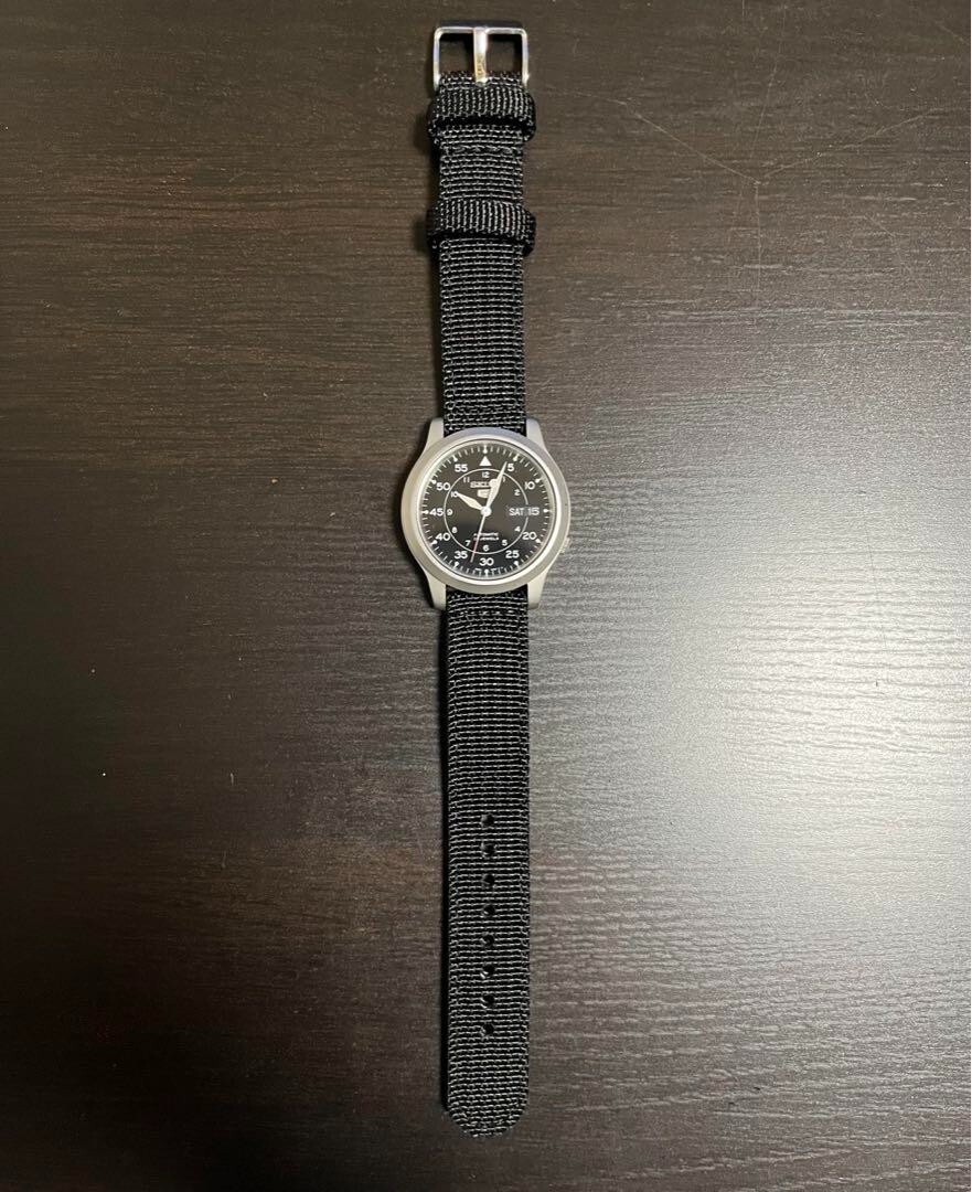 SEIKO 5 7S26-02J0 Automatic Black Dial Day Date Men