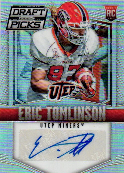 2015 Panini Prizm Collegiate Draft Picks #162 Eric Tomlinson Autographs Prizms