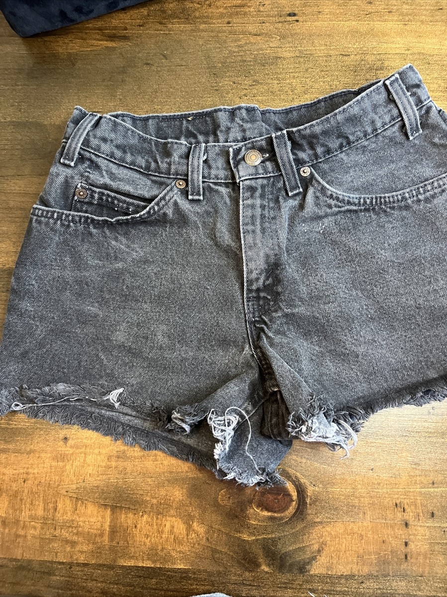 Vintage Levi's 550 Black Denim Cutoff Shorts Waist 31 | eBay