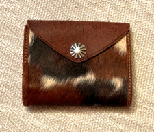 RRL Ralph Lauren Italian Suede Haircalf Wallet-MEN- RARE PATTERN 