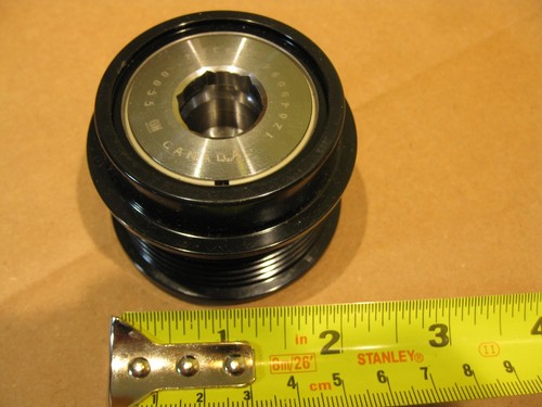 GM OEM 12649094 Alternator Pulley Cadillac 2016 2017 3.6 V6 Decoupler 6 Groove - Picture 7 of 12