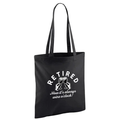 Retirement Gift Women Bag Happy Retired Present Funny Leaving Work Colleague - Image 1 of 4