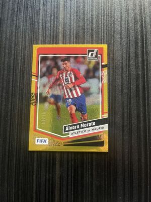 2023-24 Panini Donruss FIFA Gold Alvaro Morata 02/10 #111 Atletico 