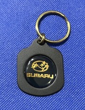 Classy Subaru Metal Acrylic Keychain Key Ring -vintage New Old Stock Free Ship