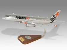 Airbus A320 Jetstar Airways Desk Wood Airplane New Model Small Scale 1/130