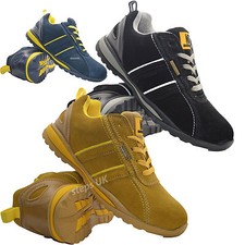 MENS LIGHTWEIGHT STEEL TOE CAP SAFETY TRAINERS LADIES WORK SHOES BOOTS SIZE3-14 
