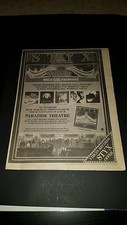 Styx Paradise Theater Rare Original UK Gala Premiere Promo Poster Ad Framed!