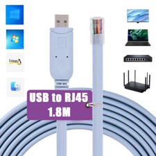 USB to RS232 Serial to RJ45 CAT5 Console Adapter Cable for Cisco Routers FTDI