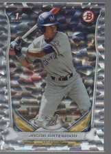 JACOB GATEWOOD  2014 BOWMAN DRAFTS PICKS PROSPECTS SILVER ICE CARD #DP39