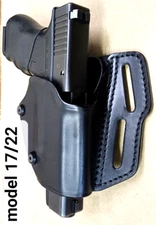 Blackhawk GLOCK RH Leather Grip Break Holster Model 17 or Model 22 NEW 421903BKR