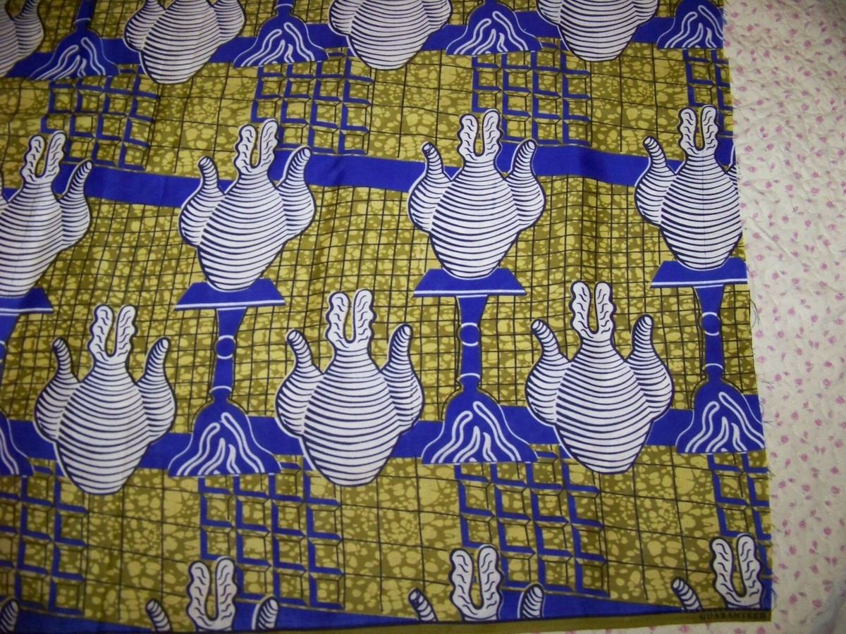 Vintage Fabric - Guaranteed Real Wax Prints - D.NO:9926 - 5 Yds. +