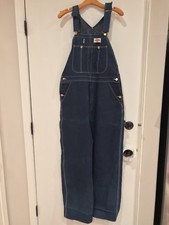 VINTAGE Dickies Blue Denim Jean Overalls USA Size XL 31 Inseam