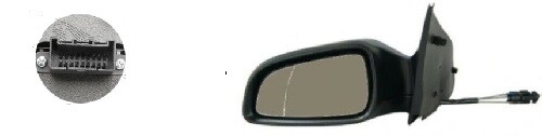Left Side Mirror Exterior For Opel Astra H 10.2003-04.2007 5 Pin