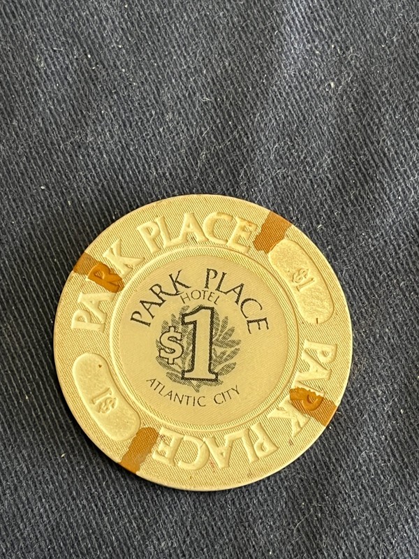 PARK PLACE HOTEL CASINO $1 gaming chip - Atlantic City, N.J.