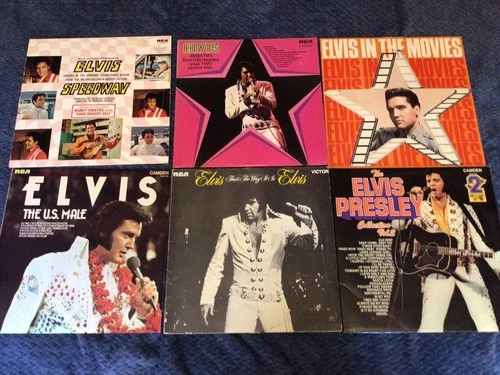Elvis Presley - Job Lot x 6 Vinyl 12" LP's - Vinyl VG to VG++ Please Read Desc'p