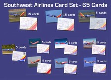 Southwest Airlines 737 Set #1 - 70 Airplane Trading Cards - 2.5"x 3.5"