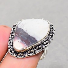 Peanut Wood Jasper 925 Sterling Silver Gemstone Handmade Jewelry Ring 9" RP 3542