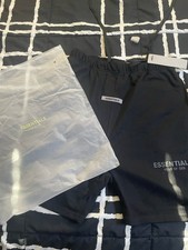 Essentials Fear of God Men's Black Sweat Shorts Drawstring Casual Summer M