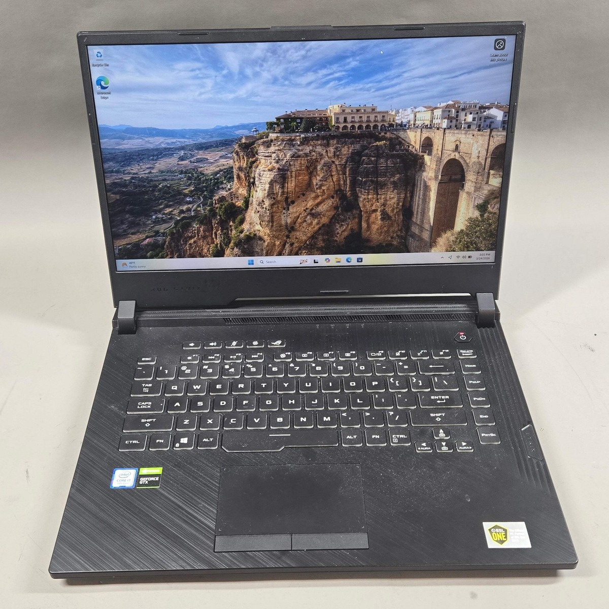 Asus ROG Strix G531GT i7-9750H 2.6GHz 8GB RAM 512GB SSD SSD  display picture 1